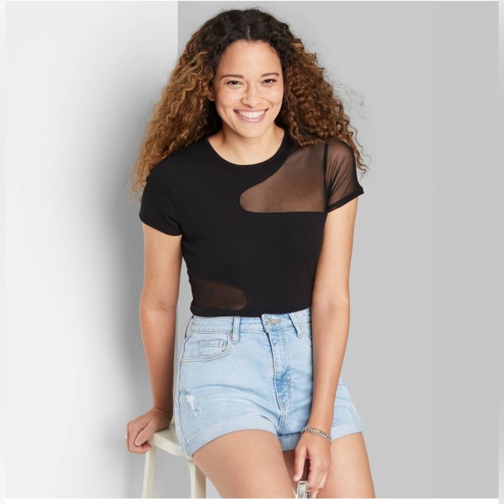 Women's Super-High Rise Curvy Rolled Cuff Jean Shorts - Wild Fable™